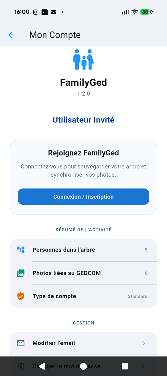 Paramètres